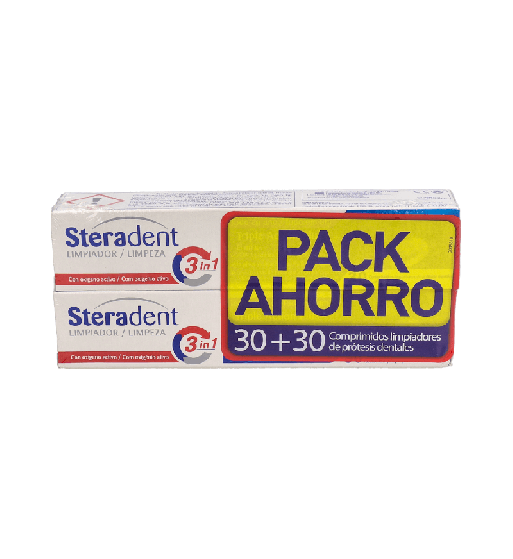 STERADENT TRIPLE ACTION PLUS 30