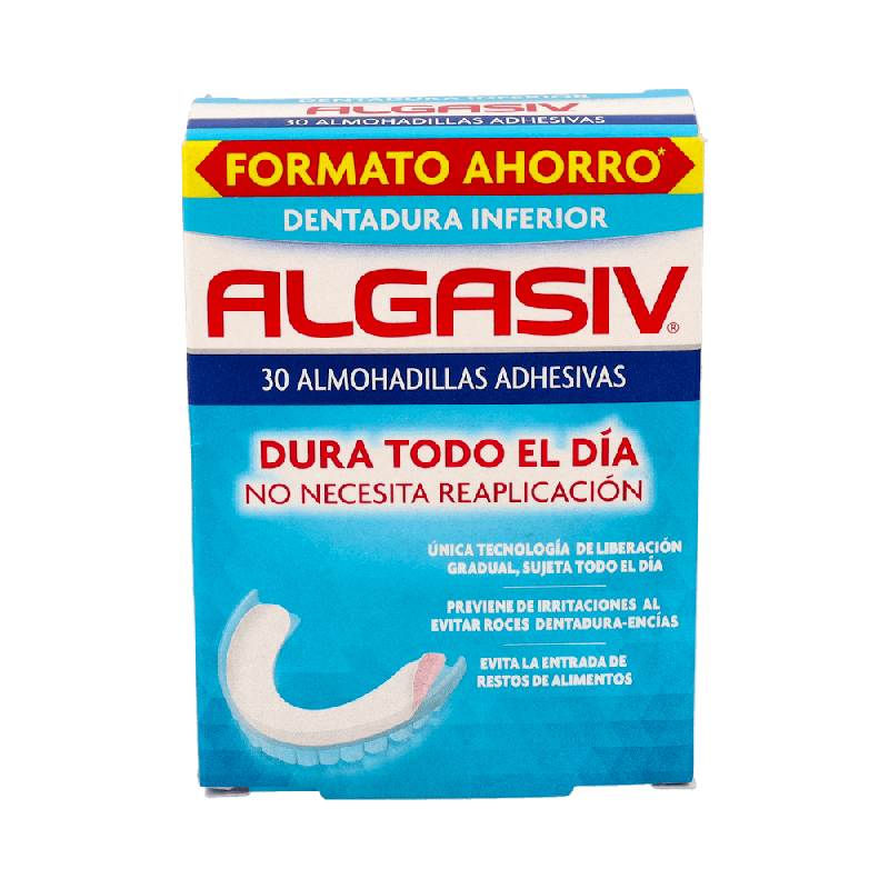 ALGASIV Dentadura Inferior 30 Almohadillas | Farmaenvia
