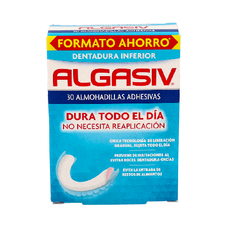 ALGASIV Dentadura Inferior 30 Almohadillas | Farmaenvia