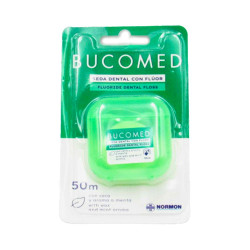 BUCOMED Hilo Dental Flúor Menta 50m | Farmaenvia