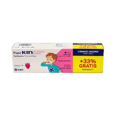 Kin Fluorkin Infantil Pasta Fresa 75ml | Farmaenvia