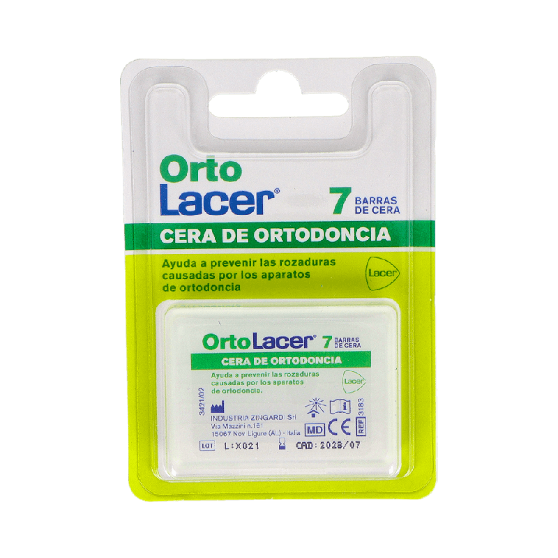 Ortolacer Cera Ortodoncia 7 Barras | Farmaenvia