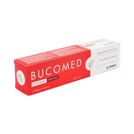 Bucomed Pasta Anticaries 125ml Menta | Farmaenvia