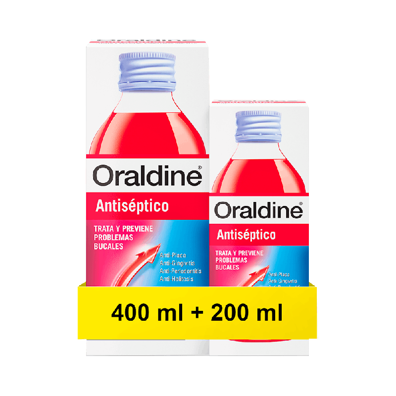 ORALDINE Antiséptico Colutorio Pack 400ml+200ml | Farmaenvia