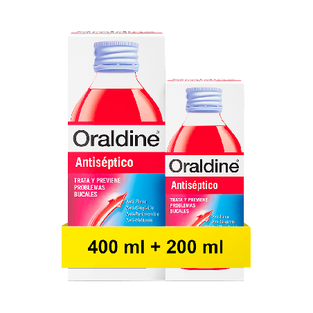 ORALDINE Antiséptico Colutorio Pack 400ml+200ml | Farmaenvia