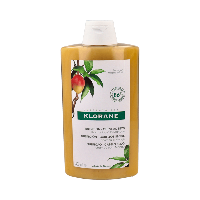 Klorane Champú al Mango 400ml - Nutrición Cabello Seco | Farmaenvia