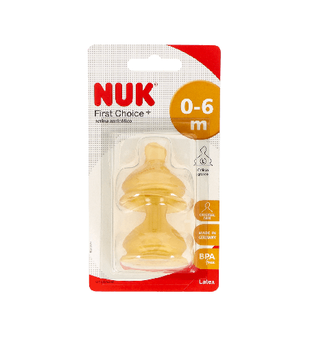 NUK Tetinas Látex Leche Talla 1 L (0-6m) 2ud | Farmaenvia