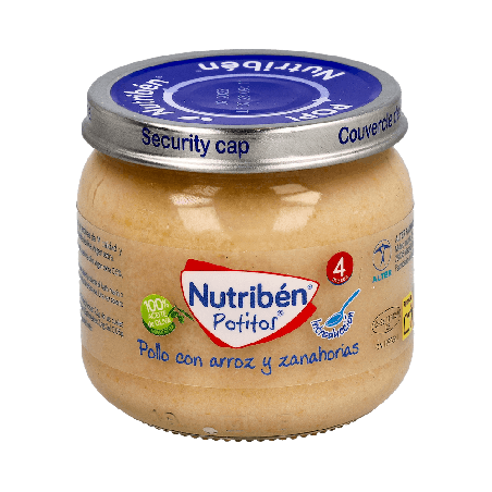 Nutribén Inicio Carne y Pollo Arroz Zanahoria 120g | Farmaenvia