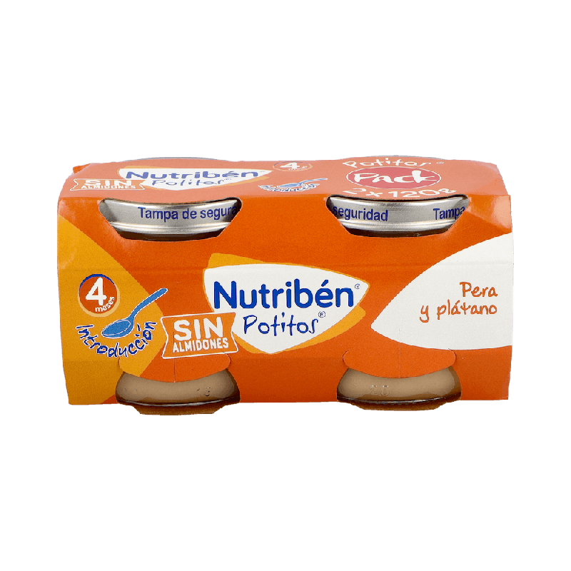 Nutriben Potitos Pera y Plátano 2x120g | Farmaenvia