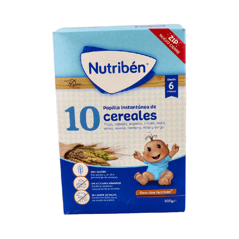 NUTRIBEN 10 CEREALES 600 G - Sin Azúcar | Farmaenvia