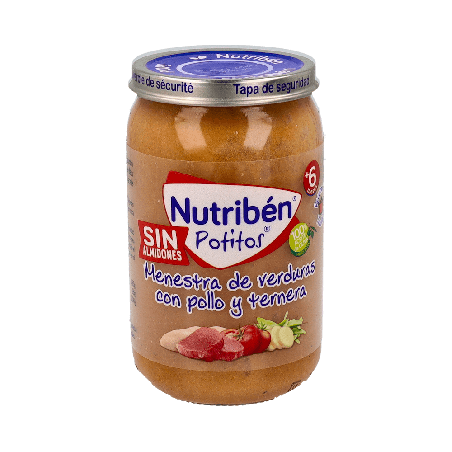 Nutribén Tarrito Pollo Ternera Judías Verdes 235g | Farmaenvia