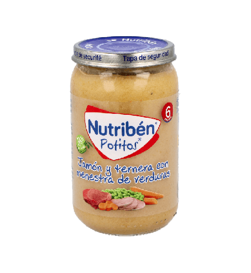 Nutriben Potito Jamón Ternera Verduras 235g | Farmaenvia
