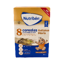 Nutribén 8 Cereales Miel Galleta María 600g | Farmaenvia