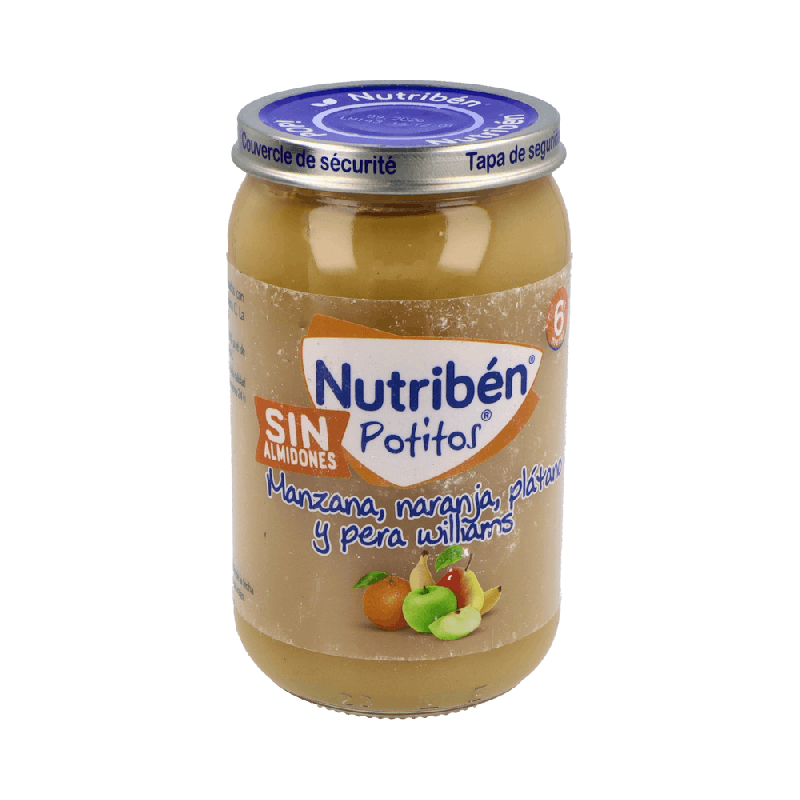 Nutriben Potito Manzana Naranja Plátano Pera 235g | Farmaenvia
