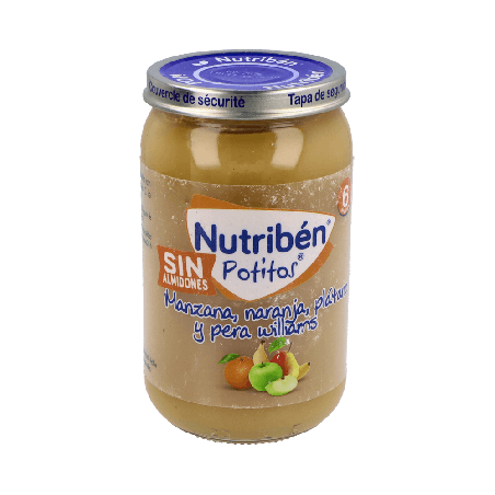 Nutriben Potito Manzana Naranja Plátano Pera 235g | Farmaenvia