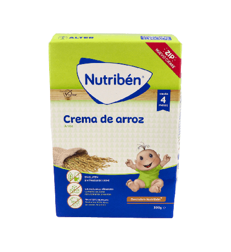 NUTRIBEN Crema De Arroz Sin Gluten - Papilla | Farmaenvia