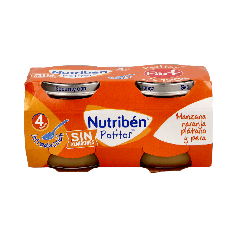 Nutriben Potitos Frutas 2x120g desde 4M | Farmaenvia