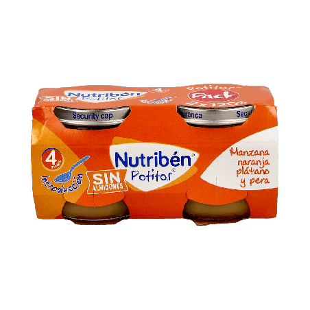 Nutriben Potitos Frutas 2x120g desde 4M | Farmaenvia