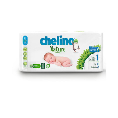 Chelino Nature Pañal Infantil Talla 1 (2-5kg) | Farmaenvia
