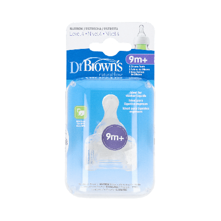 Dr. Brown's Tetina Silicona Natural Flow Estándar Nivel 2 | Farmaenvia