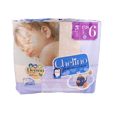 Chelino Pañal Talla 6 Junior 17-28 kg 27 uds | Farmaenvia