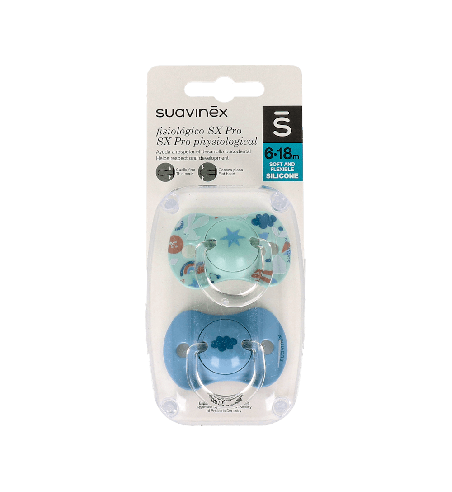 Suavinex Chupete Silicona Fisiológico 6-18M (2U) | Farmaenvia