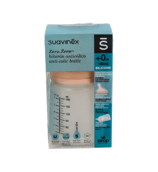 SUAVINEX Zero.Zero Biberón Anticólico Flujo Lento (S) | Farmaenvia