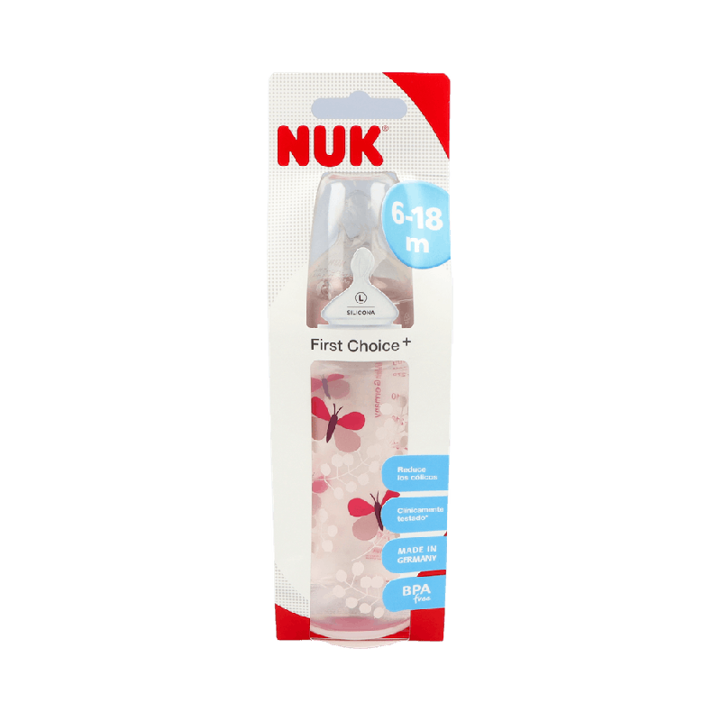 NUK First Choice Biberón PP Silicona 300 ml T2 L | Farmaenvia