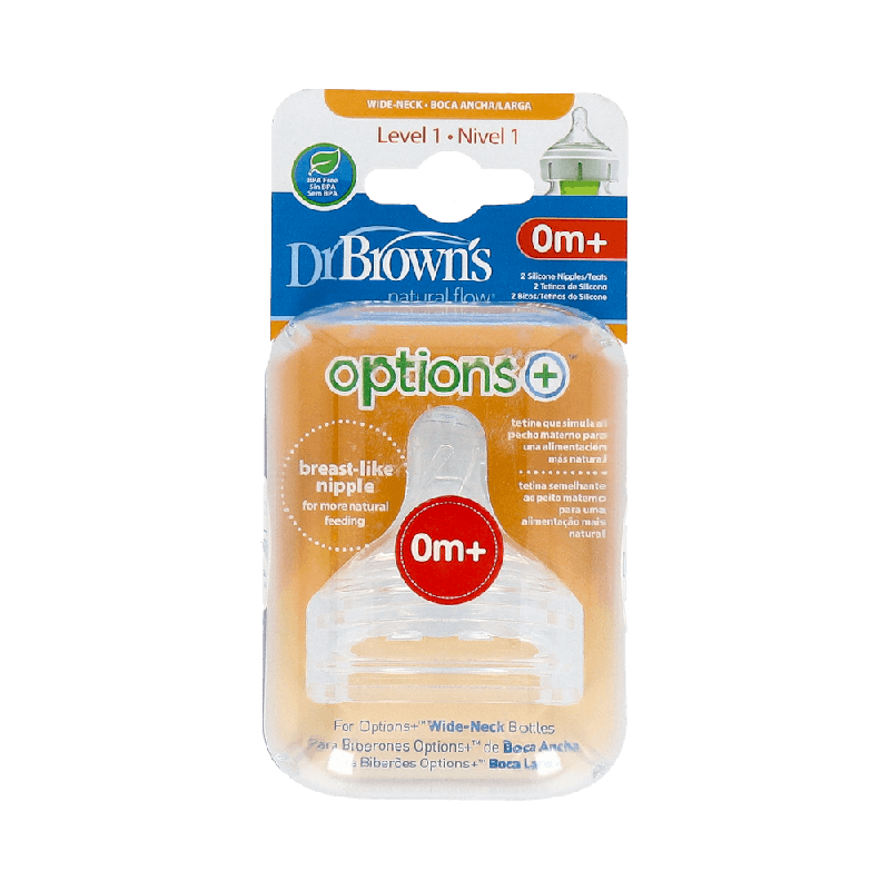 Dr. Brown's Tetinas Recién Nacido 2U | Flujo Lento | Farmaenvia