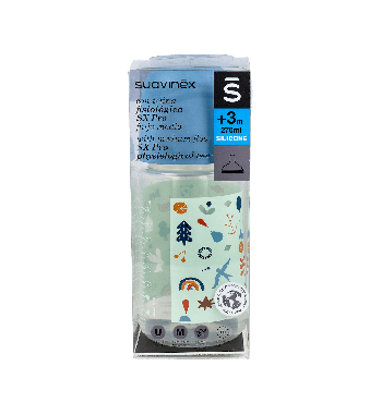 BIBERON TETINA SILICONA FISIOLOGICA SUAVINEX FLUJO M 270 ML