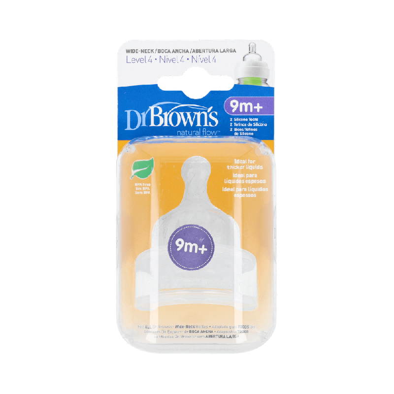 Dr Brown's Tetina Boca Ancha Options+ Nivel 4 | Farmaenvia