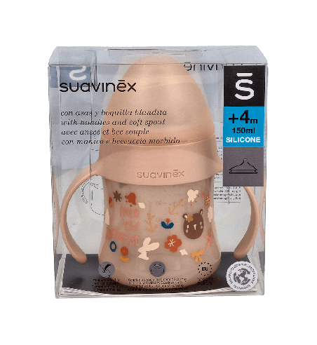 Suavinex Biberón Entrena Silicona 150ml Asas | Farmaenvia