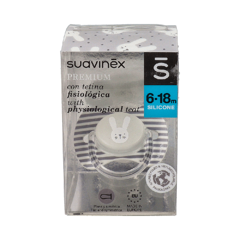 Suavinex Chupete Fisiológico Silicona 4-18M | Farmaenvia