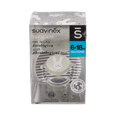 Suavinex Chupete Fisiológico Silicona 4-18M | Farmaenvia