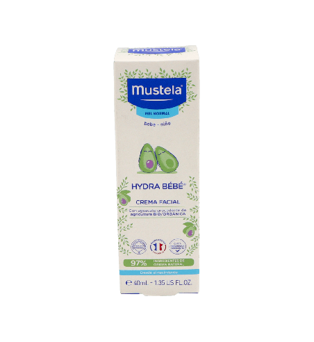 MUSTELA Hydra Bebé Crema Facial 40ml | Farmaenvia