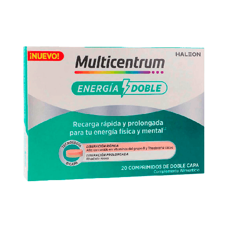 Multicentrum Energía Doble 20 Comprimidos | Farmaenvia