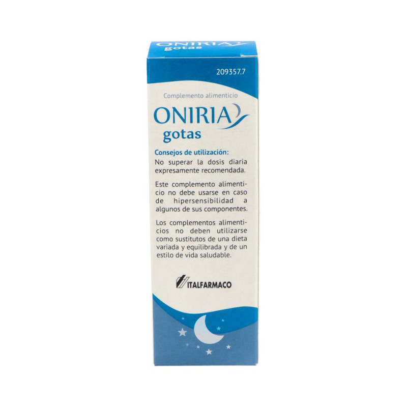 ONIRIA Gotas 25ml - Melatonina y Plantas para Dormir | Farmaenvia