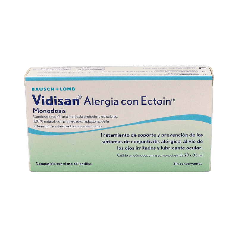 Vidisan Alergia Ectoin Colirio 20 Monodosis | Farmaenvia