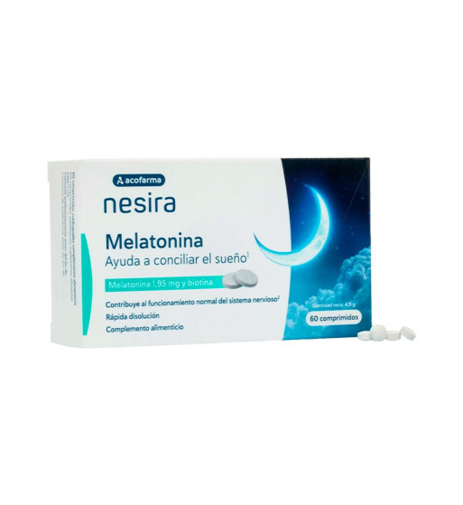 Acofarma Nesira Melatonina 1,95 Mg 60 Comprimidos | Farmaenvia