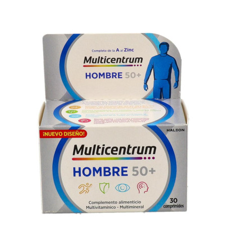Multicentrum Hombre 50+ 30 Comprimidos | Farmaenvia