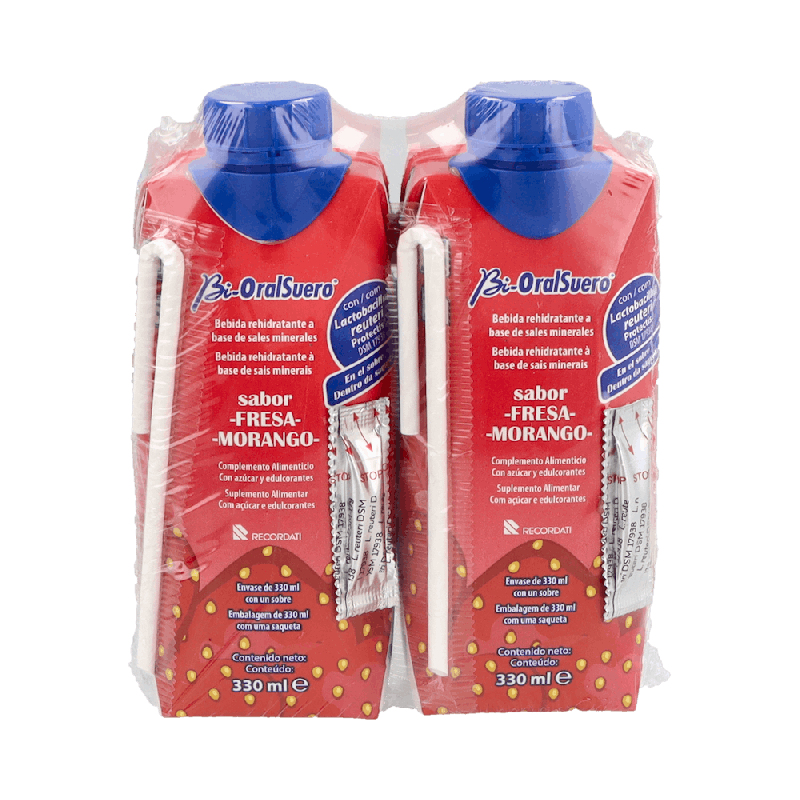BIORALSUERO Fresa 3x200ml - Suero Oral | Farmaenvia
