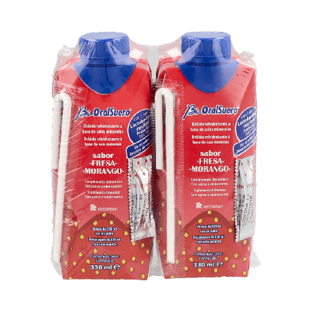 BIORALSUERO Fresa 3x200ml - Suero Oral | Farmaenvia