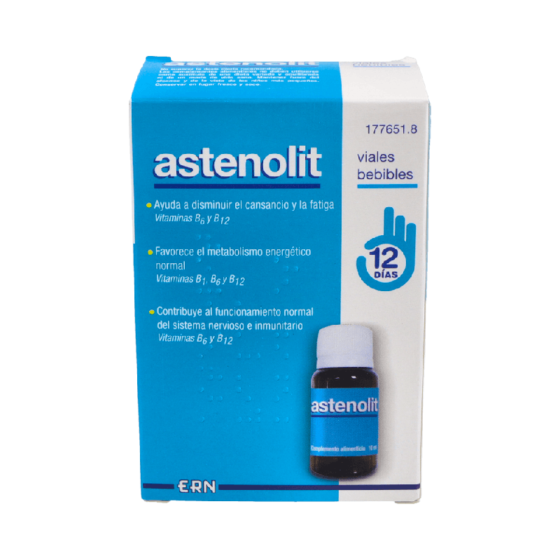 Astenolit 12 Viales Bebibles Energía | Farmaenvia