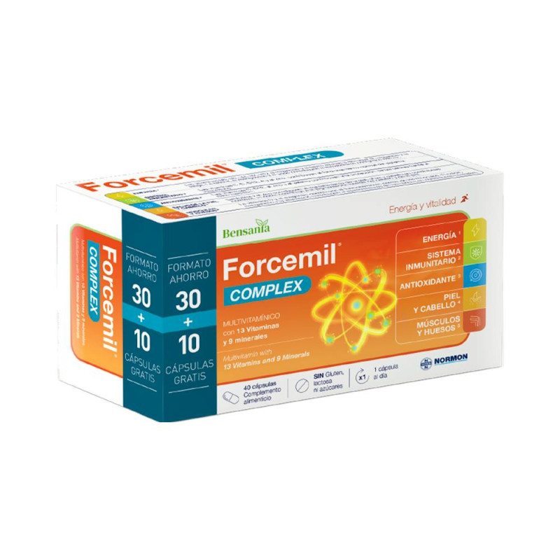FORCEMIL Complex 40 Cápsulas - Energía y Vitalidad | Farmaenvia