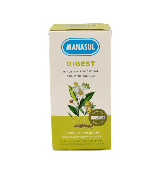 MANASUL DIGEST 25 FILTROS - Infusión Digestiva | Farmaenvia