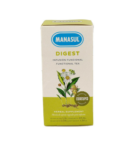 MANASUL DIGEST 25 FILTROS - Infusión Digestiva | Farmaenvia