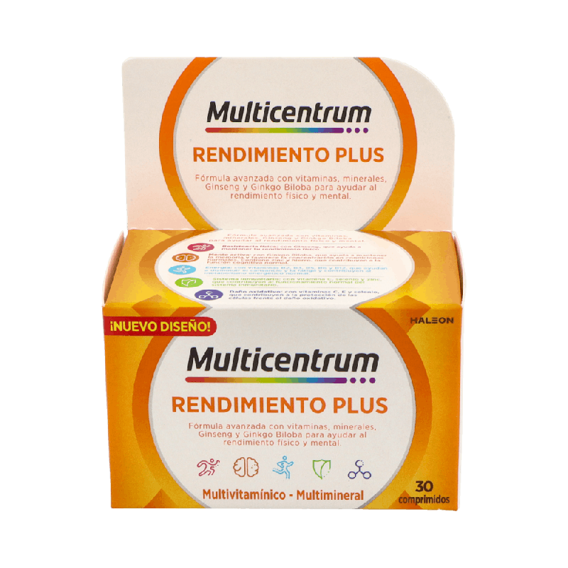 Multicentrum Plus Ginseng Ginkgo 30 Comprimidos | Farmaenvia