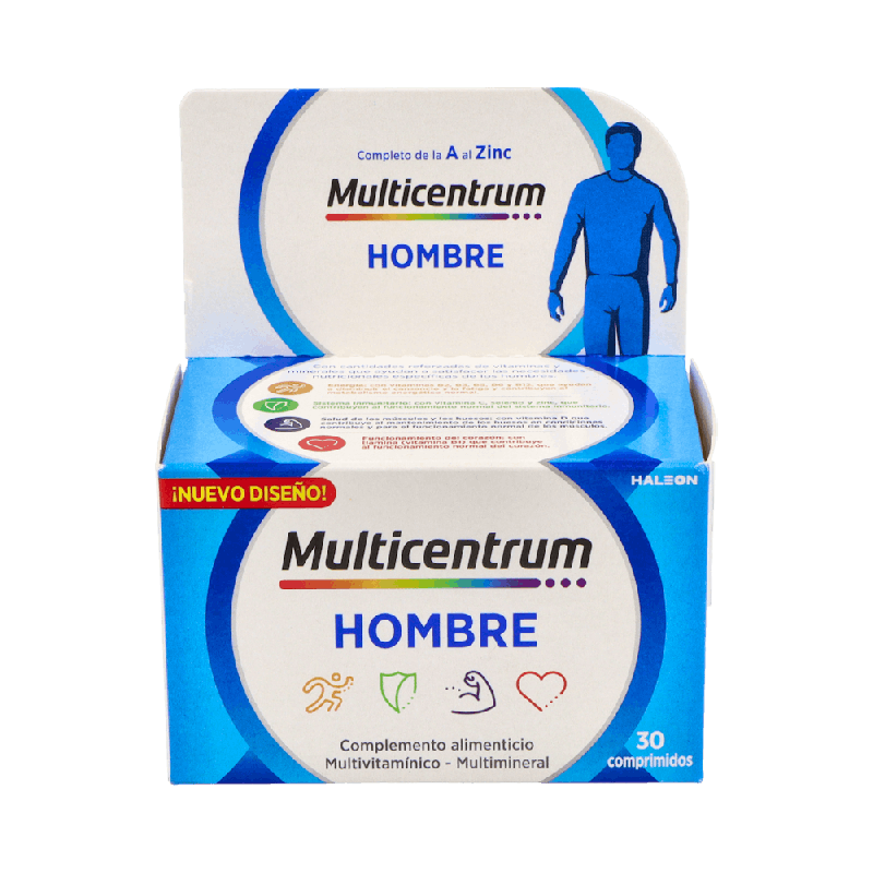 Multicentrum Hombre 30 Comprimidos | Farmaenvia