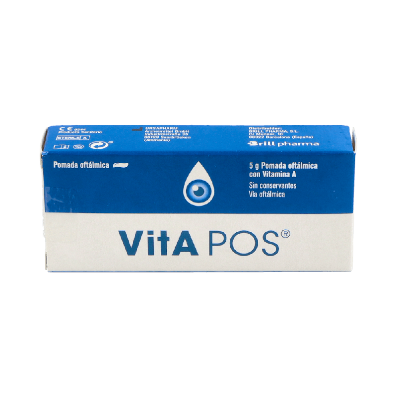 VITA-POS Pomada Oftálmica 5 g con Vitamina A | Farmaenvia