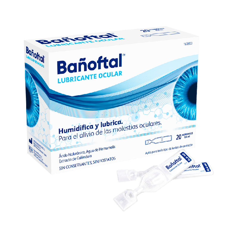 BAÑOFTAL Lubricante Gotas Oculares Monodosis | Farmaenvia